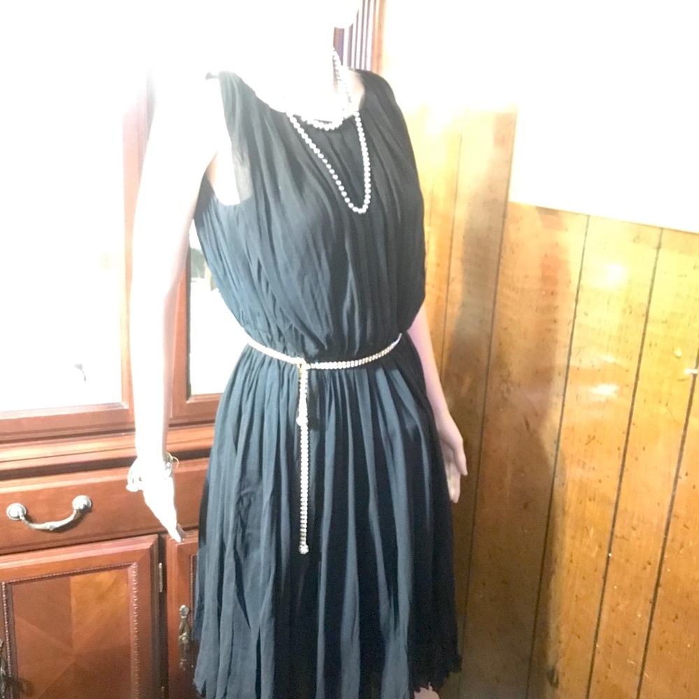 Nina Ricci  cocktail silk dress France 6-8